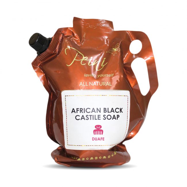 African Black Castile  Soap with Shea Butter Shower Gel